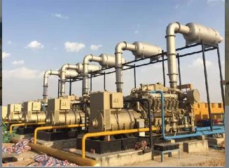 Máy phát điện khí tự nhiên 5×1000kW của Ấn Độ và 4 bộ máy nén điều khiển bằng khí Eng